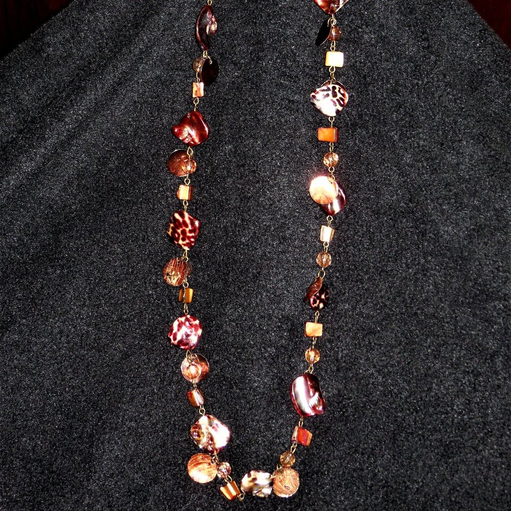 Necklace Brown Tortoise Shell